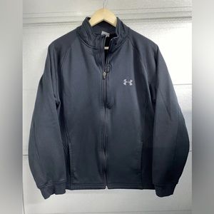 Under Armour Jacket Mens Large Full Zip Black